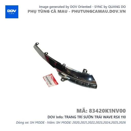TRANG TRÍ SƯỜN TRÁI WAVE RSX 110 — 83420K1NV00