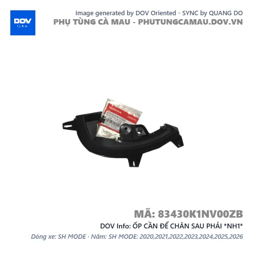 ỐP CẦN ĐỂ CHÂN SAU PHẢI *NH1*  — 83430K1NV00ZB