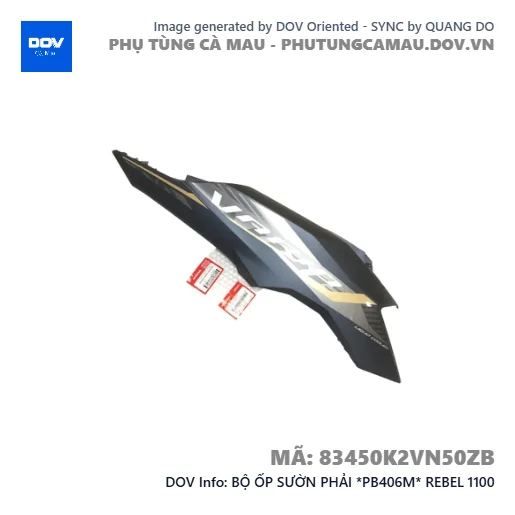 BỘ ỐP SƯỜN PHẢI *PB406M* REBEL 1100 — 83450K2VN50ZB