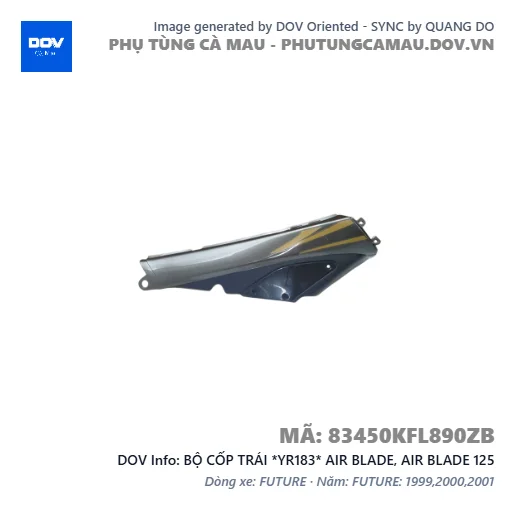 BỘ CỐP TRÁI *YR183* AIR BLADE, AIR BLADE 125 — 83450KFL890ZB