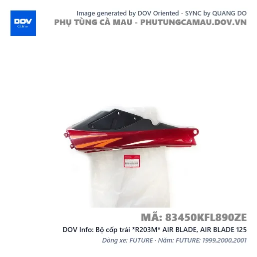 Bộ cốp trái *R203M* AIR BLADE, AIR BLADE 125 — 83450KFL890ZE