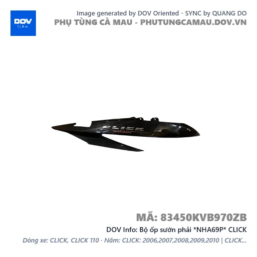 Bộ ốp sườn phải *NHA69P* CLICK — 83450KVB970ZB