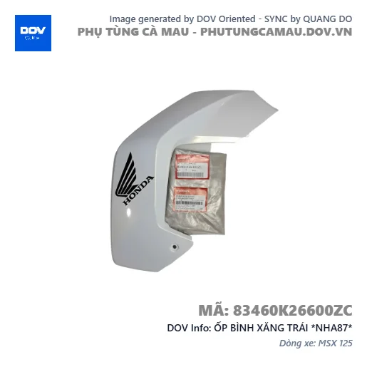 ỐP BÌNH XĂNG TRÁI *NHA87*  — 83460K26600ZC