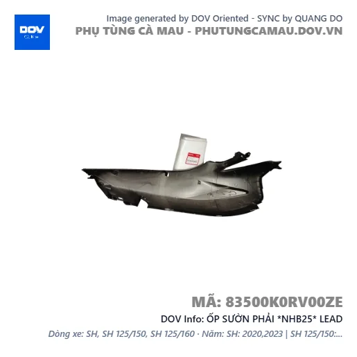 ỐP SƯỜN PHẢI *NHB25* LEAD — 83500K0RV00ZE