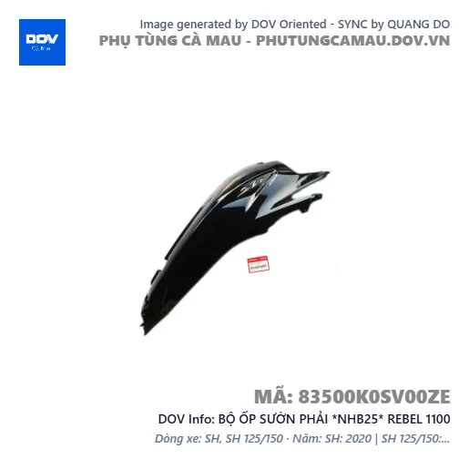 BỘ ỐP SƯỜN PHẢI *NHB25* REBEL 1100 — 83500K0SV00ZE