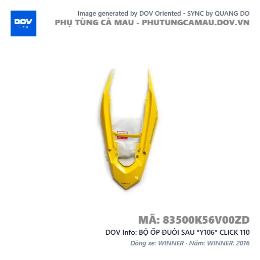 BỘ ỐP ĐUÔI SAU *Y106* CLICK 110 — 83500K56V00ZD