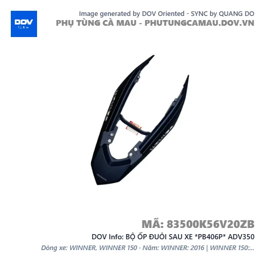BỘ ỐP ĐUÔI SAU XE *PB406P* ADV350 — 83500K56V20ZB