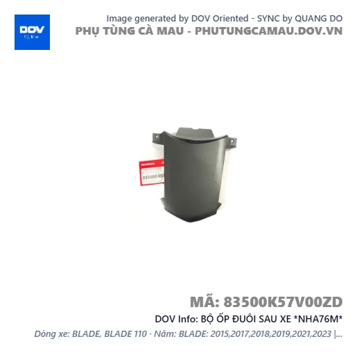 BỘ ỐP ĐUÔI SAU XE *NHA76M*  — 83500K57V00ZD