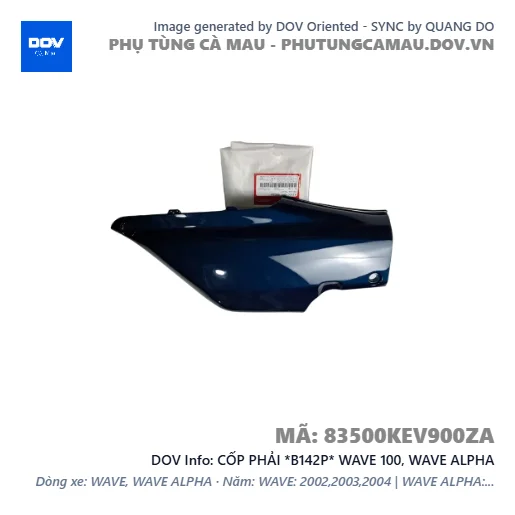 CỐP PHẢI *B142P* WAVE 100, WAVE ALPHA — 83500KEV900ZA