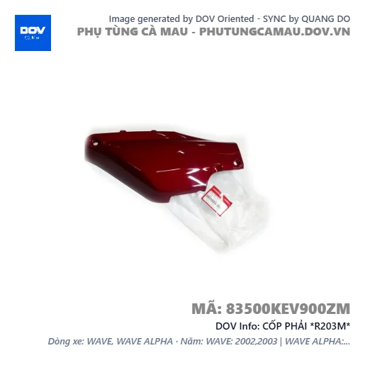 CỐP PHẢI *R203M*  — 83500KEV900ZM