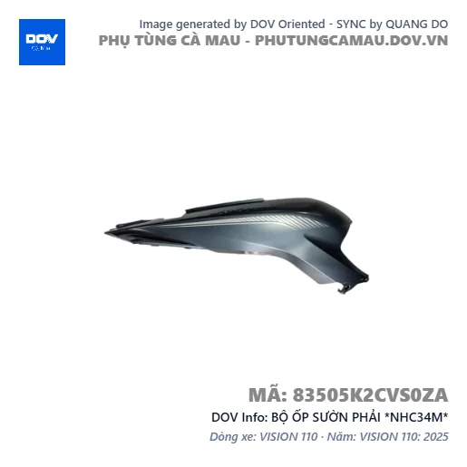 BỘ ỐP SƯỜN PHẢI *NHC34M*  — 83505K2CVS0ZA
