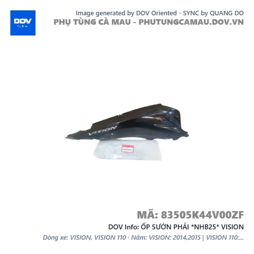 ỐP SƯỜN PHẢI *NHB25* VISION — 83505K44V00ZF