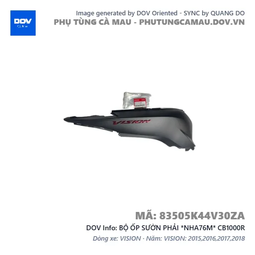 BỘ ỐP SƯỜN PHẢI *NHA76M* CB1000R — 83505K44V30ZA