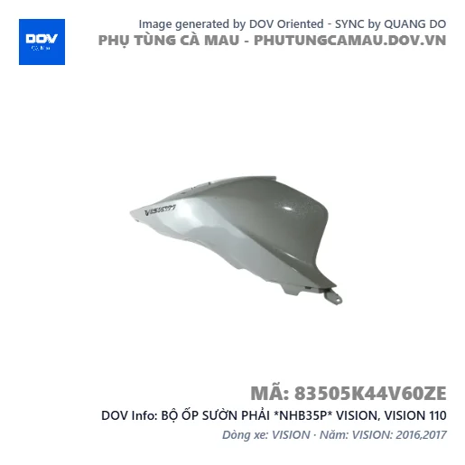 BỘ ỐP SƯỜN PHẢI *NHB35P* VISION, VISION 110 — 83505K44V60ZE