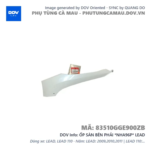 ỐP SÀN BÊN PHẢI *NHA96P* LEAD — 83510GGE900ZB