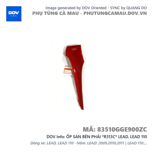 ỐP SÀN BÊN PHẢI *R313C* LEAD, LEAD 110 — 83510GGE900ZC