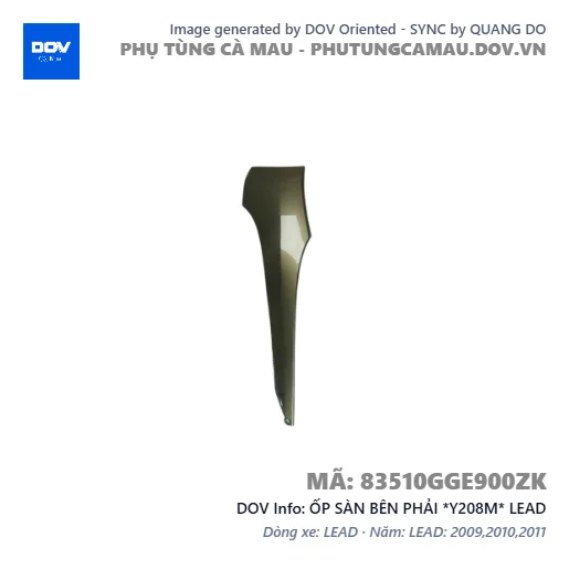 ỐP SÀN BÊN PHẢI *Y208M* LEAD — 83510GGE900ZK