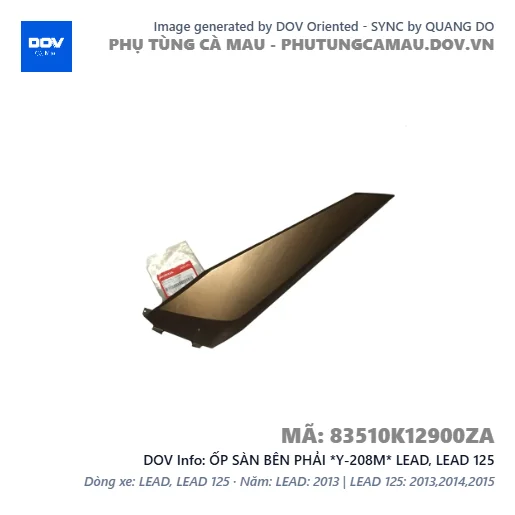 ỐP SÀN BÊN PHẢI *Y-208M* LEAD, LEAD 125 — 83510K12900ZA