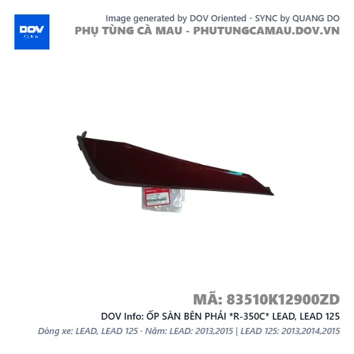 ỐP SÀN BÊN PHẢI *R-350C* LEAD, LEAD 125 — 83510K12900ZD