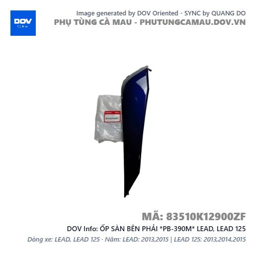 ỐP SÀN BÊN PHẢI *PB-390M* LEAD, LEAD 125 — 83510K12900ZF