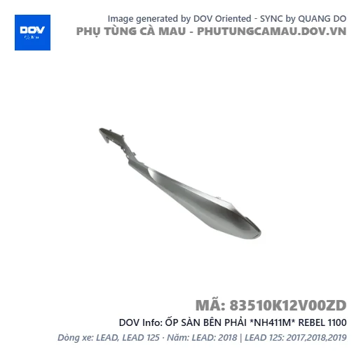 ỐP SÀN BÊN PHẢI *NH411M* REBEL 1100 — 83510K12V00ZD