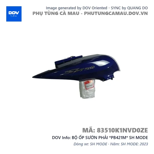 BỘ ỐP SƯỜN PHẢI *PB421M* SH MODE — 83510K1NVD0ZE