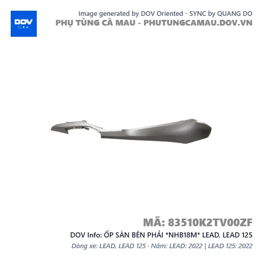 ỐP SÀN BÊN PHẢI *NHB18M* LEAD, LEAD 125 — 83510K2TV00ZF