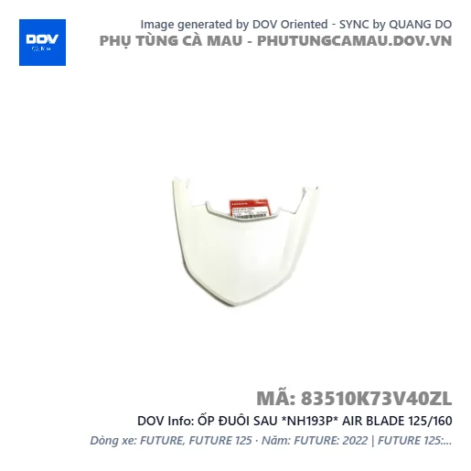 ỐP ĐUÔI SAU *NH193P* AIR BLADE 125/160 — 83510K73V40ZL