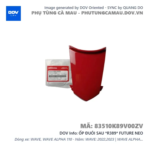 ỐP ĐUÔI SAU *R389* FUTURE NEO — 83510K89V00ZV