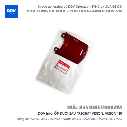 ỐP ĐUÔI SAU *R203M* VISION, VISION 110 — 83510KEV900ZM