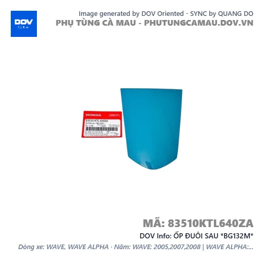 ỐP ĐUÔI SAU *BG132M*  — 83510KTL640ZA