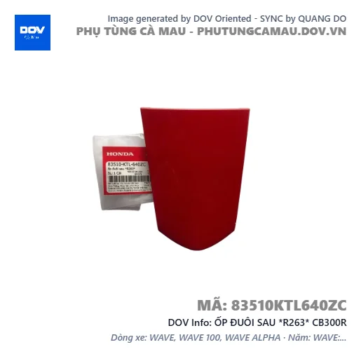 ỐP ĐUÔI SAU *R263* CB300R — 83510KTL640ZC