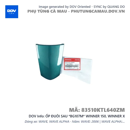 ỐP ĐUÔI SAU *BG107M* WINNER 150, WINNER X — 83510KTL640ZM