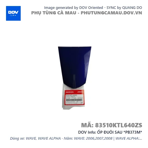 ỐP ĐUÔI SAU *PB373M*  — 83510KTL640ZS