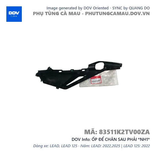 ỐP ĐỂ CHÂN SAU PHẢI *NH1*  — 83511K2TV00ZA