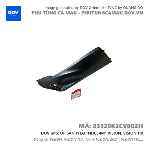 ỐP SÀN PHẢI *NHC34M* VISION, VISION 110 — 83520K2CV00ZH
