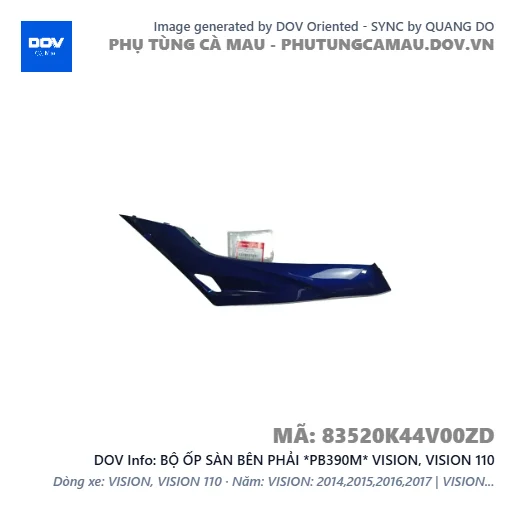 BỘ ỐP SÀN BÊN PHẢI *PB390M* VISION, VISION 110 — 83520K44V00ZD