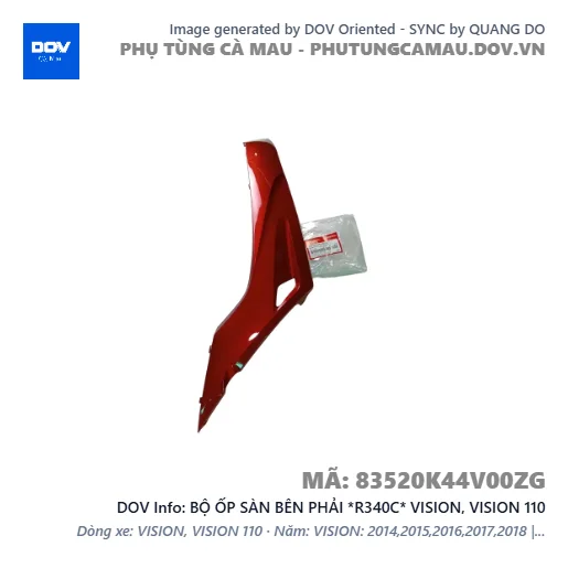 BỘ ỐP SÀN BÊN PHẢI *R340C* VISION, VISION 110 — 83520K44V00ZG