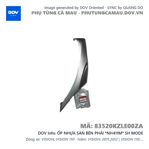 ỐP NHỰA SÀN BÊN PHẢI *NH411M* SH MODE — 83520KZLE00ZA