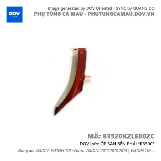 ỐP SÀN BÊN PHẢI *R350C* — 83520KZLE00ZC