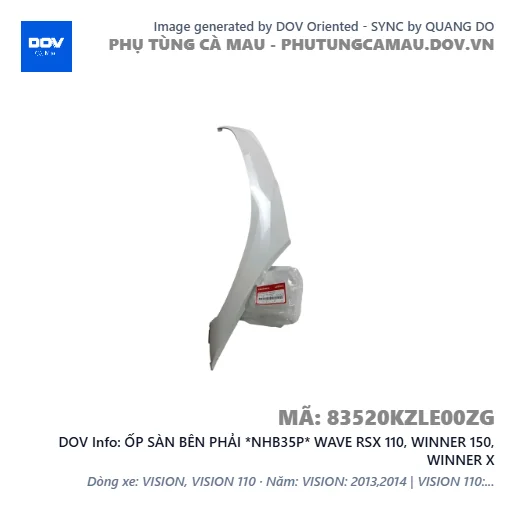 ỐP SÀN BÊN PHẢI *NHB35P* WAVE RSX 110, WINNER 150, WINNER X — 83520KZLE00ZG