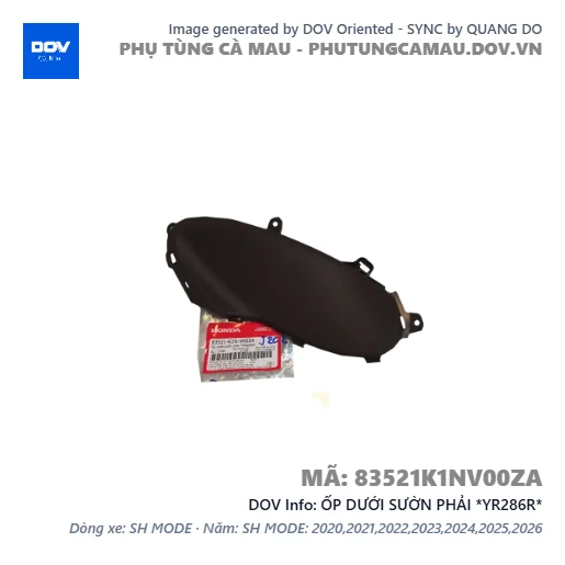 ỐP DƯỚI SƯỜN PHẢI *YR286R*  — 83521K1NV00ZA