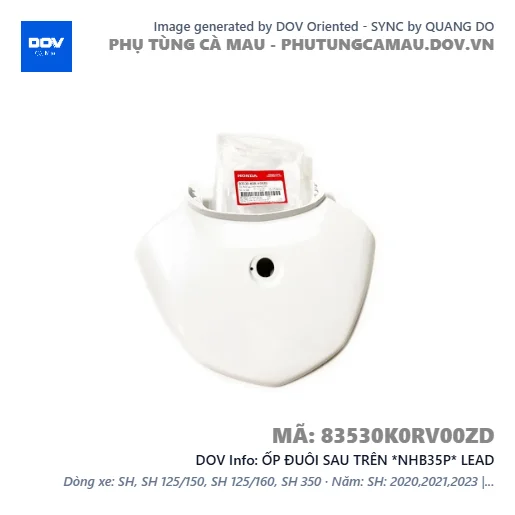 ỐP ĐUÔI SAU TRÊN *NHB35P* LEAD — 83530K0RV00ZD