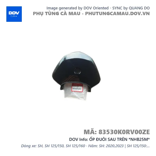 ỐP ĐUÔI SAU TRÊN *NHB25M*  — 83530K0RV00ZE