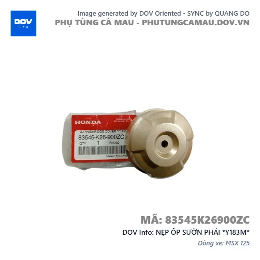 NẸP ỐP SƯỜN PHẢI *Y183M* — 83545K26900ZC