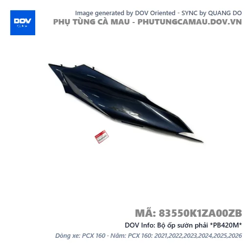 Bộ ốp sườn phải *PB420M*  — 83550K1ZA00ZB
