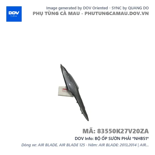 BỘ ỐP SƯỜN PHẢI *NHB51*  — 83550K27V20ZA