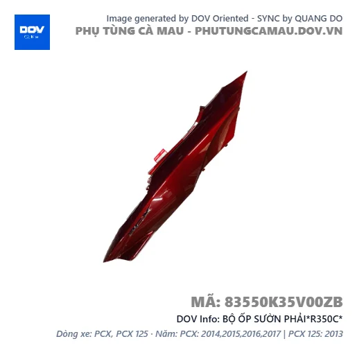 BỘ ỐP SƯỜN PHẢI*R350C*  — 83550K35V00ZB