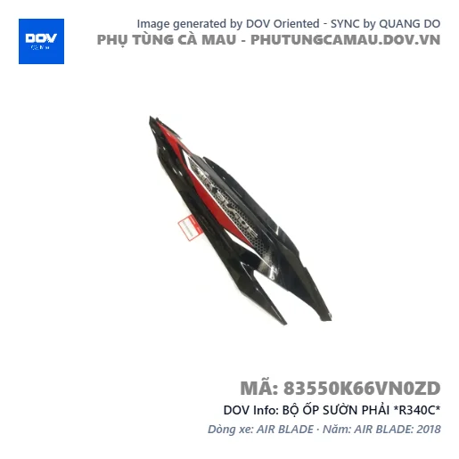 BỘ ỐP SƯỜN PHẢI *R340C*  — 83550K66VN0ZD