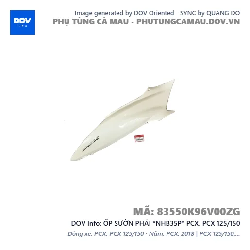 ỐP SƯỜN PHẢI *NHB35P* PCX, PCX 125/150 — 83550K96V00ZG